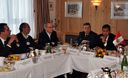 Ollanta Humala Tasso sostuvo encuentro con ejecutivos de empresas extranjeras interesadas en el Perú, en Davos, Suiza
