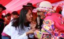 Nadine Heredia inicia campaña nacional en Pomacanchi, Cusco, para fomentar el uso de sombrero en zonas donde la radiación ultravioleta es de alta incidencia.