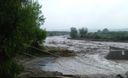 El río Moquegua aumenta su caudal cada día más debido a la intensa lluvias que se presentan en diversas zonas del país.