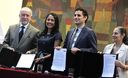 Nadine Heredia, participó en suscripción de convenio entre los ministerios de Cultura y Educación, junto a tenor Juan Diego Flórez