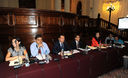 Presidente del Congreso Daniel Abugatrtás Majluf en el hemiciclo Raúl Porras Barrenechea