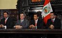 Presidente de la República, Ollanta Humala, anuncia la construcción de la Línea 2 del Metro de Lima, que unirá el Callao con el distrito de Ate.
