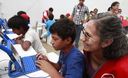 Ministra de Educación, Patricia Salas inaugura la feria 'Materiales oportunos y bien usados, aprendizajes logrados' en el distrito de San Juan de Lurigancho.