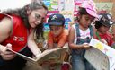 Ministra de Educación, Patricia Salas inaugura la feria 'Materiales oportunos y bien usados, aprendizajes logrados' en el distrito de San Juan de Lurigancho.