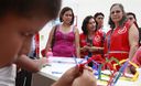 Ministra de Educación, Patricia Salas inaugura la feria 'Materiales oportunos y bien usados, aprendizajes logrados' en el distrito de San Juan de Lurigancho.