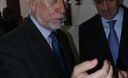Ministro de Cultura, Luis Peirano Falconí, en ceremonia a Pérez de Cuellar en la embajada de Francia.