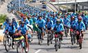 Aniversario de la primera Gran bicicleteada y patinata de 25 kilómetros Metropolitana 2012.