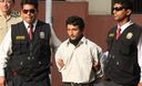 Presentación del terrorista Walter Díaz Vega, alias 'Fredy' o 'Percy', quien fuera sindicado como el cabecilla tras la caída de 'Artemio'.