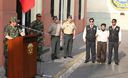 Presentación del terrorista Walter Díaz Vega, alias 'Fredy' o 'Percy', quien fuera sindicado como el cabecilla tras la caída de 'Artemio'.