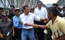 Ollanta Humala entregó puente Bailey que permitirá sacar del aislamiento a un sector de la población de Pallasca, en la región Ancash.