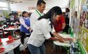 Ollanta Humala y Primera Dama Nadine Heredia,participan en la distribución de los almuerzos escolares en  San Juan Bautista, en Huaral