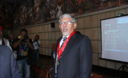 Presidente de la Corte Suprema de Lima, Dr. Héctor Lama More,en conferencia de prensa