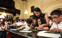 Primera Dama, Nadine Heredia, recibió en Palacio de Gobierno a niños de Centros de Educación Básica Especial de Lima