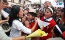Primera Dama Nadine Heredia participó en el Concurso Regional de Lemas y Sombreros Contra la Radiación Solar en Puno