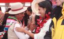 Primera Dama Nadine Heredia participó en el Concurso Regional de Lemas y Sombreros Contra la Radiación Solar en Puno