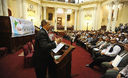 Fórum de seguridad ciudadana en Lima Norte inaugurado por el congresista Renzo Reggiardo en el Congreso de la república
