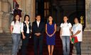 Ollanta Humala Tasso participó de la campaña Enciende una Luz azul orientada a promover la toma de conciencia sobre el autismo