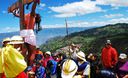Escenificación del Vía Crucis en la ciudad de Pallasca, Ancash, con motivo de la Semana Santa 2012