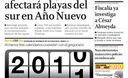Portada de los diarios de Lima, 31 de diciembre de 2010
