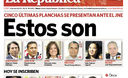 Portada de los diarios de Lima, 10 de enero de 2011