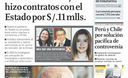 Portada de los diarios de Lima, 21 de enero de 2011