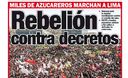 Portada de los diarios de Lima, 08 de febrero de 2011