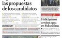 Portada de los diarios de Lima, 18 de Marzo de 2011