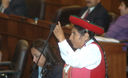 Congresista Hilaria Supa, en la Comisión de Educación del congreso