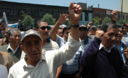Huelga de Pensionistas en Plena avenida abancay
