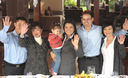 Keiko Fujimori, en pleno desayuno electoral con su familia