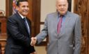 Ollanta Humala, sostuvo una reunión con el secretario general de la OEA, José Miguel Insulza.