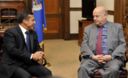 Ollanta Humala, sostuvo una reunión con el secretario general de la OEA, José Miguel Insulza.