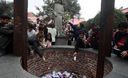 Fieles Concurren al convento de Santa Rosa de Lima