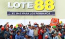 Ollanta Humala participa en ceremonia de entrega  la recuperación del gas natural del Lote 88 del Proyecto Camisea