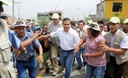 Ollanta Humala participó en ceremonia de entrega de pistas y veredas de calles internas en asentamiento humano en la zona M de Huaycán en Lima