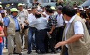 Ollanta Humala participó en ceremonia de entrega de pistas y veredas de calles internas en asentamiento humano en la zona M de Huaycán en Lima