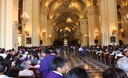 Juan Luis Cipriani, en la Catedral de Lima, durante el Sermón de las Tres Horas, con motivo de la Semana Santa de 2012