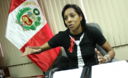 La congresista  Leyla Chihuan en su despacho