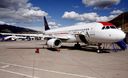 Un avión de la flota de la Aerolína Taca