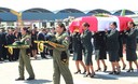 Ollanta Humala en el homenaje a la capitana PNP Nancy Flores, muerta cuando realizaba patrullaje en helicóptero en el Cusco