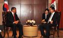Ollanta Humala con su homólogo de Corea, Lee Myung-Bak