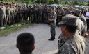 Presidente Ollanta Humala, impartió instrucciones al personal militar que trabaja en la zona selvática de Kiteni en Cusco