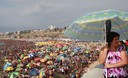 Gran cantidad de público asistió a la Playa Agua Dulce del distrito limeño de Chorrillos