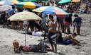 Gran cantidad de público asistió a la Playa Agua Dulce del distrito limeño de Chorrillos