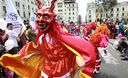 Danzas típicas en la Plaza de Armas de Lima