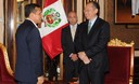Presidente Ollanta Humala, se reúne con el presidente electo del Banco Mundial Jim Yong Kim, en Palacio de Gobierno