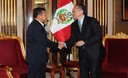 Presidente Ollanta Humala, se reúne con el presidente electo del Banco Mundial Jim Yong Kim, en Palacio de Gobierno