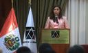 La primera Vicepresidenta Marisol Espinoza en una de sus jornadas