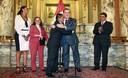 Alberto Rossel, campeón mundial minimosca de box, recibió los Laureles Deportivos en Palacio de Gobierno