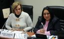 La ministra Aída García Naranjo en el marco de una conferencia de prensa